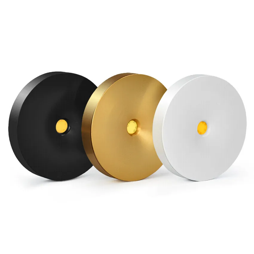 

Super Thin Surface mount LED Spotlight COB Round Ceiling Showcase Jewelry Wine Cabinet Free Opening Background Lighting BL601