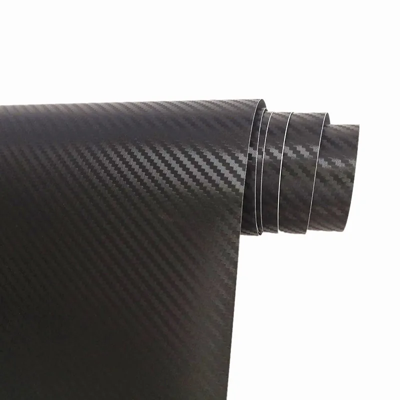 50cmx152cm Prenium Air Bubble Free Black 3D Carbon Fiber Vinyl Car Wrap Film Waterproof Motorcycle Decal Sticker Styling |