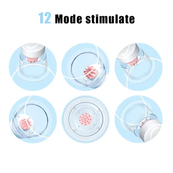 Bra Massager Licking Nipple Sucker Rotate Stimulation Breast Pump Breast Enlargement Vibrator Adult Products Sex Toys For Women 5