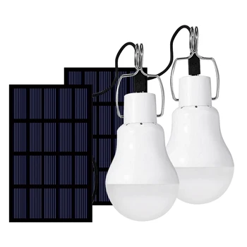 

Junejour Outdoor 12 LED Solar Bulb Portable Solar Lamp Moving Hanging Emergency Energy Saving Camping Tent Light Solar