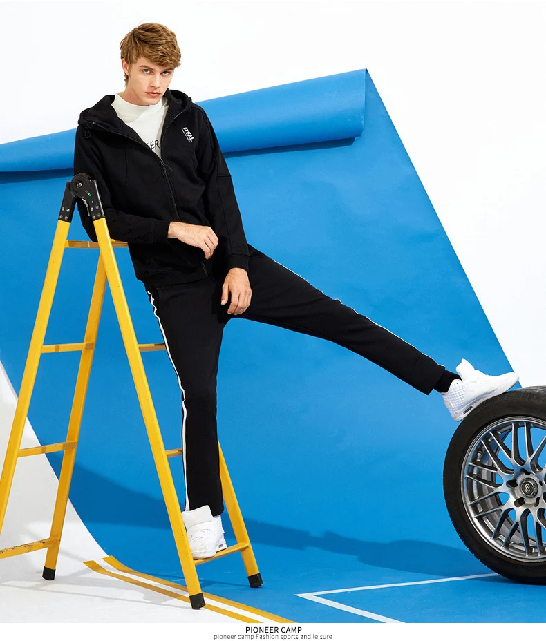 Tanie Pioneer camp na co dzień męska kurtka odzież marki mody z kapturem wygodny polar płaszcz męski 100% bawełna jesień zima AJK701244