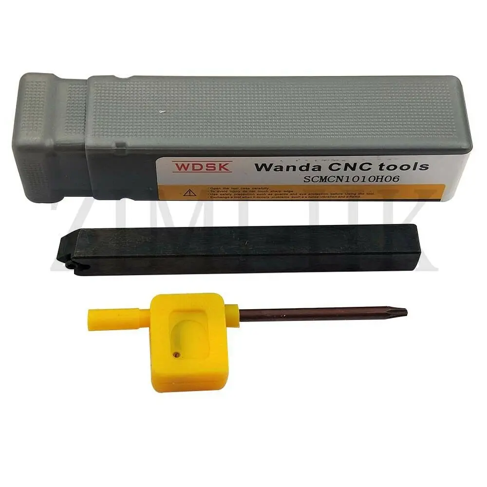 

1 шт. SCMCN 1010H06 SCMCN1010H06 -80 токарные инструменты резак токарный станок с ЧПУ держатель режущего инструмента + 10 шт. CCMT060204 твердосплавная вставка