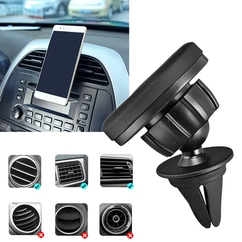 

Universal Magnetic Car Phone Holder Air Vent Mount Metal Magnet Stand Mobile For iPhone Car Interior Accessories New