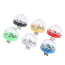 

1 Pc Portable Cell phone Stage lights Mini Magic Disco Ball Light USB Mini Strobe Led Light Magic Effect projector