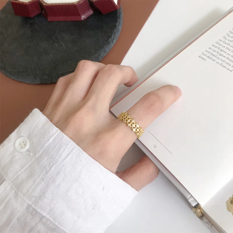 925 пробы, серебряное винтажное мини-циркониевое кольцо принцессы в винтажном стиле, позолота 14 к, хорошее ювелирное изделие для женщин, подарок LMRI085