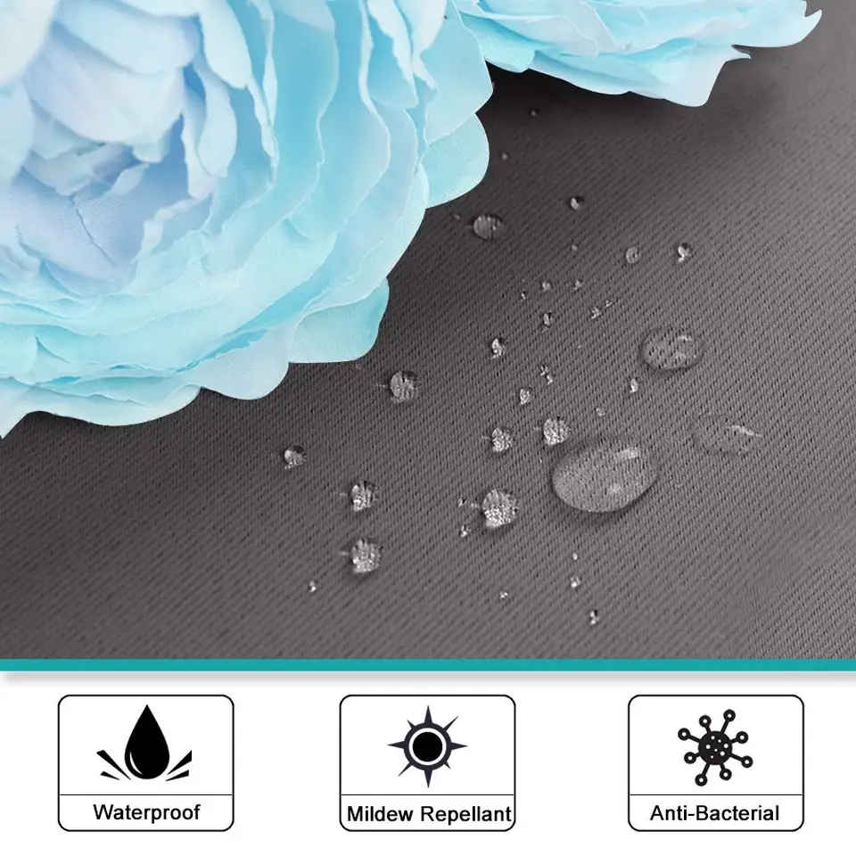 Nicetown Waterproof Blackout Patio Outdoor Garden Curtain Tab Top