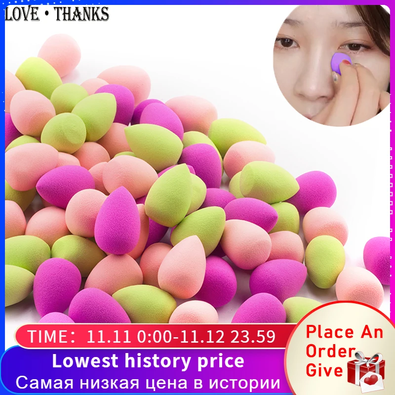 

Wholesale Mini Makeup Sponge Water Drop Shape Makeup Soft Foundation puff Concealer Flawless Mixed cosmetic makeup sponge