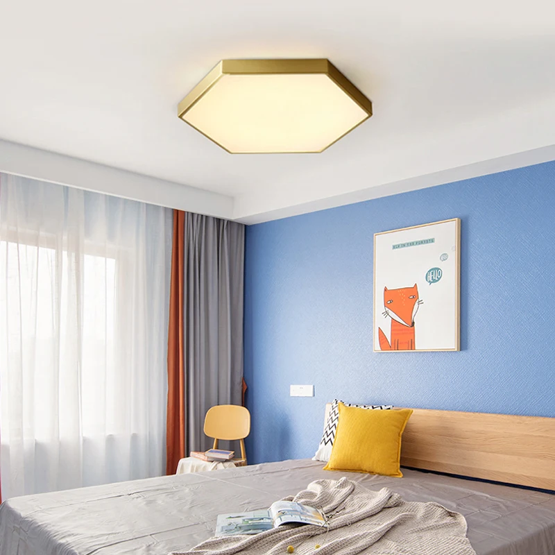 

KAIT American led ceiling lamp bedroom room balcony aisle modern simple creative personality lamp