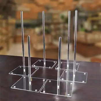 

6pcs Donuts Stand Donut Wall Display Holder Wedding Birthday Party Decoration Kids Favor Baby Shower Wood Donut Party Decoration