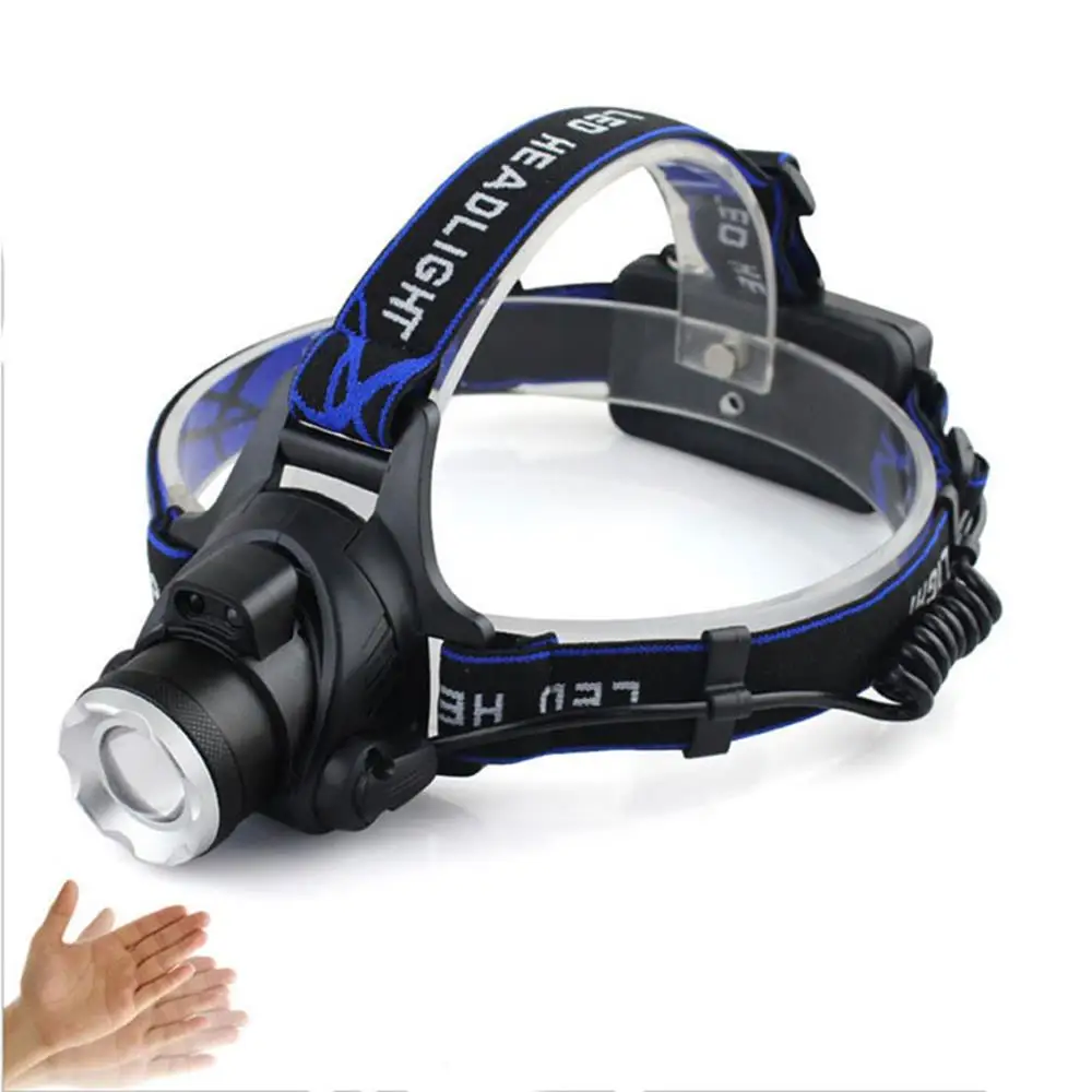 

Portable Headlight 3 Modes Bicycle Bike Hiking Sporting Goods Head Torch Lamp Headlamp Black 800LM Strong Light Fishing Running