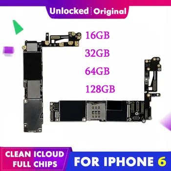 

Boards IOS For iPhone 6 4.7'' Original Motherboard 16g 32g 64g 128G Mainboard Logic Compact Mother Board iCloud Remove Unlocked