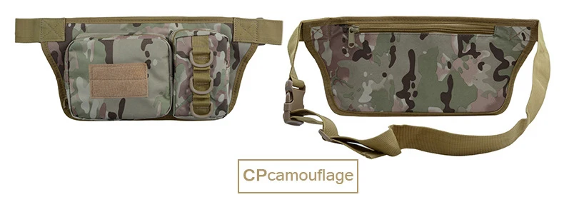 Outdoor Sports Waterproof Tactical Waist Bag Utility Riding Multi-pockets Card Phone Bags Camouflage Cycling Running Hiking Bags
