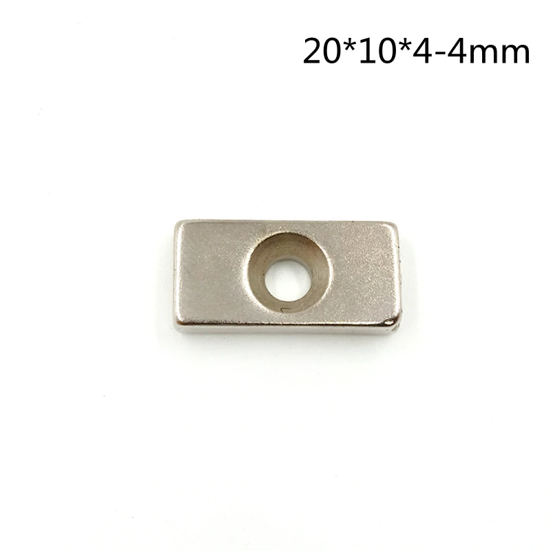 

Square Block Magnet 20Ã—10Ã—3 hole 4 Permanent Magnetic Super Strong Rare Earth Magnets Neodymium Magnet Custom Made DIY Magnet