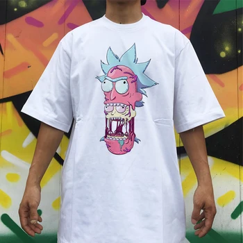 

Rick And Morty Men T Shirt Summer Anime T Shirt Short Sleeve Tees O Neck Men Tops Tee Loose Cool TV Tee Funny T Shirt Men