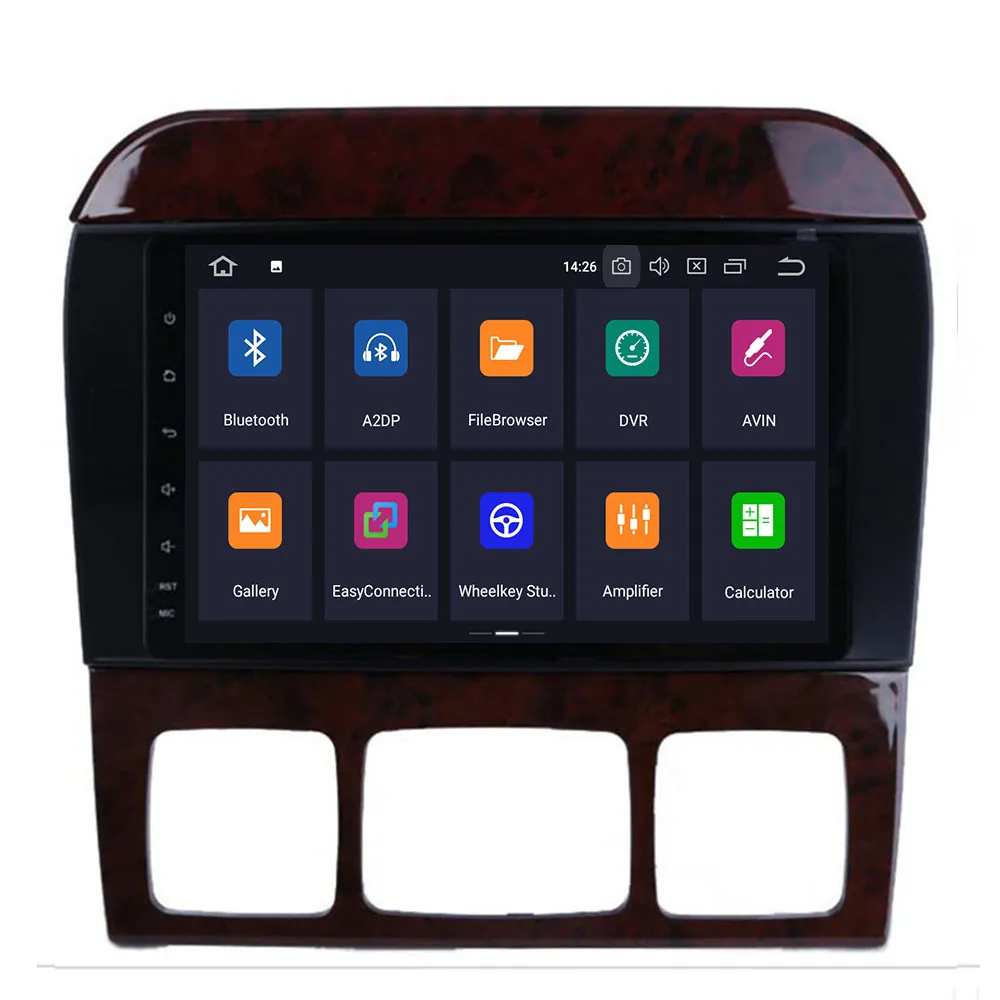 Clearance 2 Din Andorid 9.0 4+64G 8 core Car Radio DVD Player for Mercedes Benz W220 W215 S280 S320 S350 S400 S500 CL600 S Class GPS 1