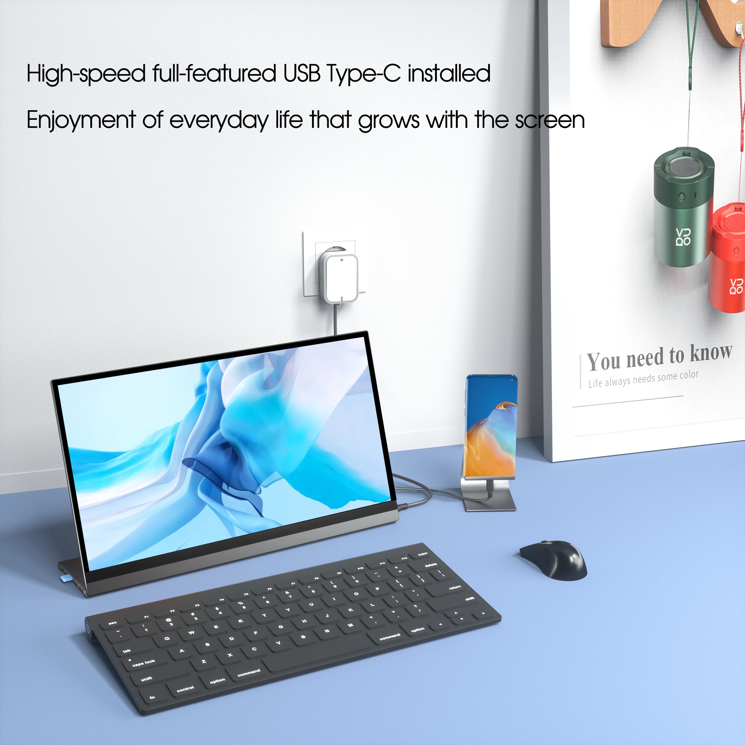 UPERFECT 15.6 ġ  Ʈ 4K ޴  IPS ġ ũ USB ÷ G- HDMI PS4 PS5 x ڽ PC Ʈ