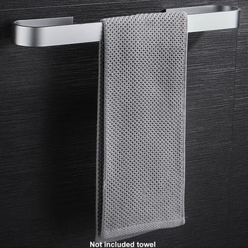 

Space Aluminum Alloy Towel Holder Wall Mounted Hanger Organizer Waterproof Bathroom Kitchen Storage Rack Shelf Accessories