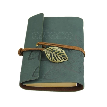 

New Vintage Design PU Leather Cover Loose Leaf Blank Notebook Journal Diary Gift 746D