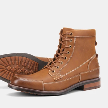 

8~12 boots men 2020 comfortable fashion brand boots leather #AL607C3