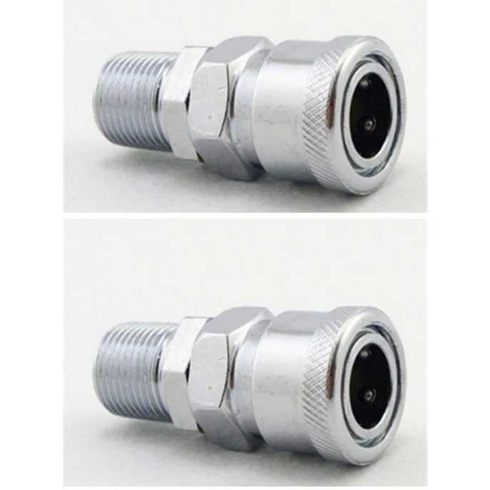 2pcs SM-20 1/4" SM-30 3/8" SM-40 1/2" Male BSPT Air Compressor Hose Quick Coupler Socket Connector | Инструменты