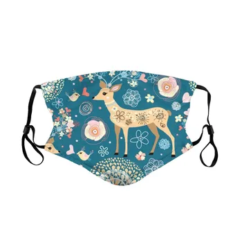 

Print Face Mask Face Shield Cloth Washable Mouth Mask Reusable Mouth Cover Breathable Windproof Masque mascarillas