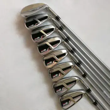 

New M6 Irons Set M6 Golf Irons M6 Golf Club Sets 4-9PS (8PCS) R/S Flexible Steel/Graphite Rods Free shipping with helmets