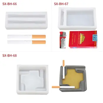

3Pcs Creative Ashtray Cigarette Case Lighter Resin Mold Jewlery Making Tools