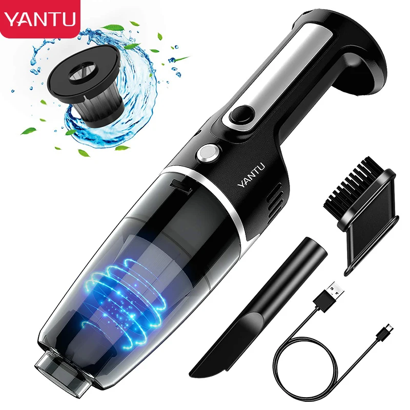 

Cordless Handheld Vacuum,YANTU Car Vacuum Cleaner High Power for Quick Car Cleaning,Portable Mini Auto Vacuum Cleaners V01S