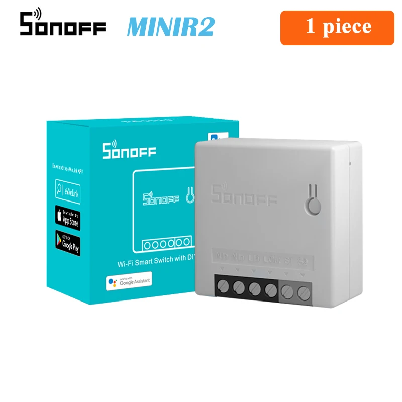 SONOFF MINIR2 Wifi DIY Switch Mini R2 2 Way Modules eWeLink APP Wireless Remote Control Work with Alexa Google Home Automation 