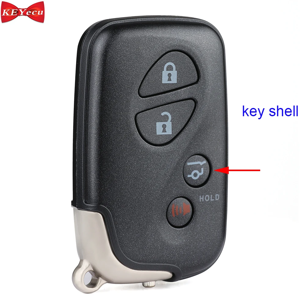 

KEYECU for Lexus RX350 2015 GX460 2010-2018 Remote Car Key Shell Case Fob for HYQ14ACX With MPV Trunk Button