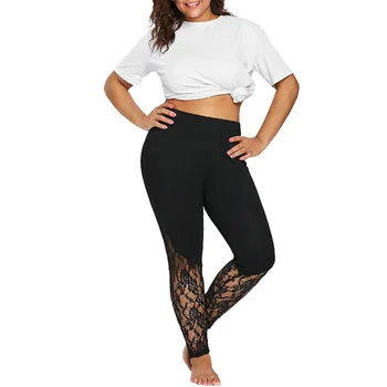 

Women Lace Plus Size Skinny Pants Sport Pants Leggings Trousers pants women high waist fitness sportswear gym 9.26