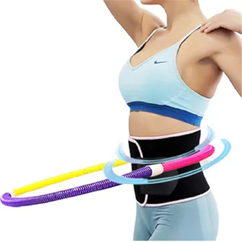 

2020 Indoor Yoga Waist Exercise Slimming Elastic Hoops Loops Gymnastics Ring Soft Spring Circle Reduce Weight Fitness Equipment