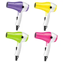 Мини-профессиональный термостатический складной электрический фен для волос с низкой мощностью и ручкой 1200 Вт