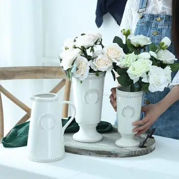 

Nordic Ceramic Vase Crafts Ornaments Living Room Wine Cabinet TV Cabinet Flower Arrangement Container Home Decoratio Accessories