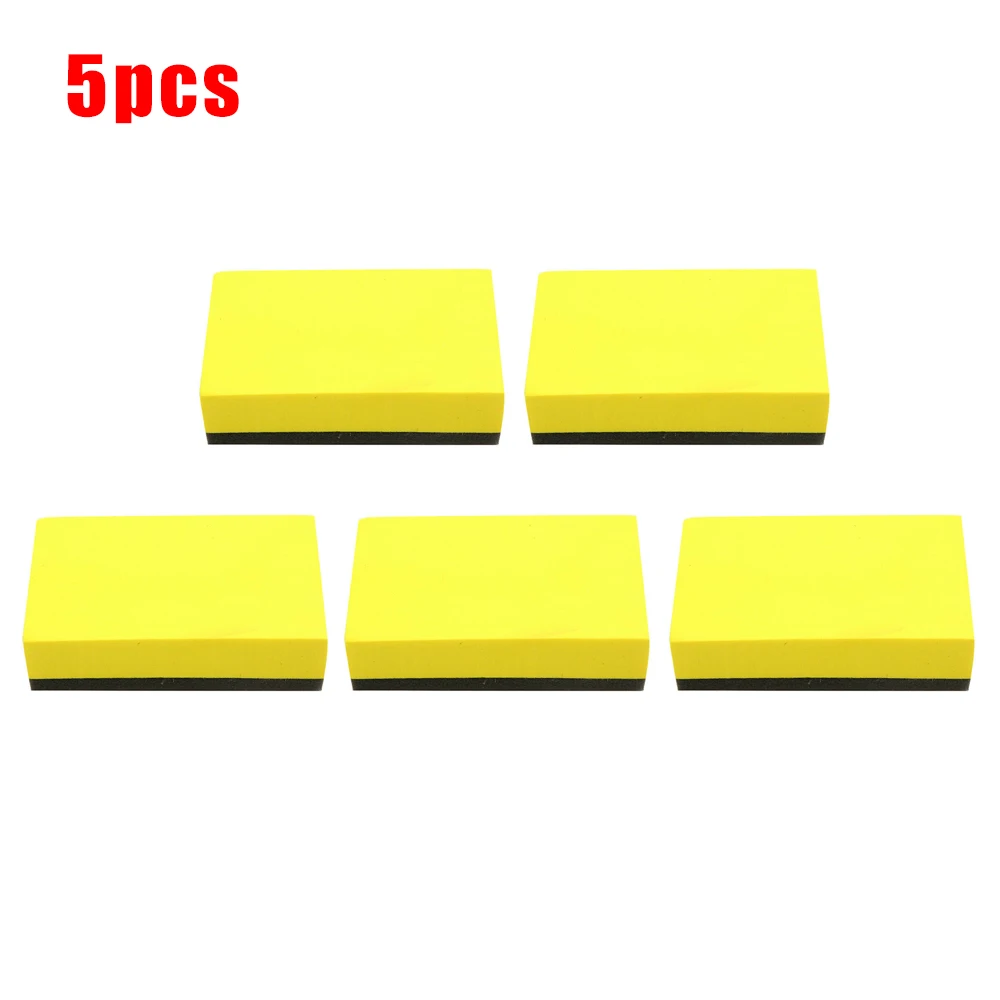 5/10/20Pcs Car Ceramic Coating EVA Sponge Glass Nano Wax Coat Applicator Pads Yellow 7.5x5x1.5cm ► Photo 3/6