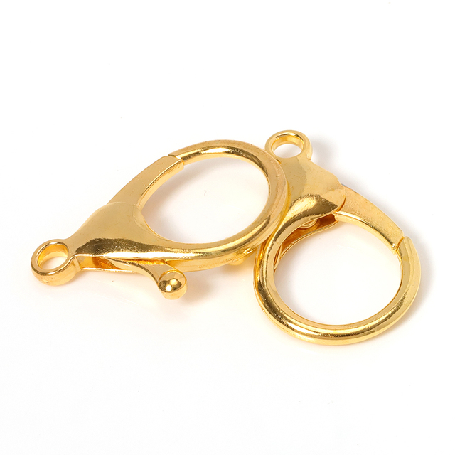 35mm Big Metal Lobster Clasp Connector For DIY Jewelry Making Keychains Keyring Hooks Accessories Supplies[