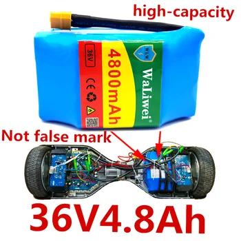 

36V4.8Ah Rechargeable Lithium-ion Battery 4800mAh Battery Pack for Electric Self-hoverboard Suction Unicycle