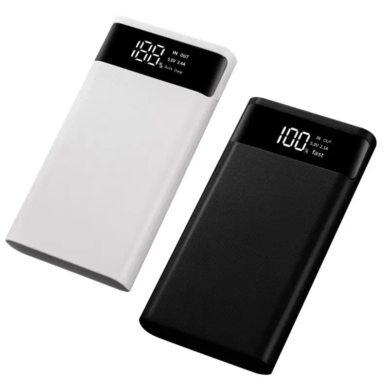 Dual USB QC3.0 6x18650 Batteries DIY Power Bank Box Holder Case Fast Charger Shell for Mobile Phone Tablet PC Accessories | Электроника