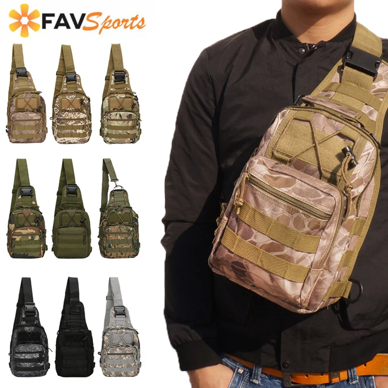  Men Outdoor Sports Shoulder Bag Military Camping Backpack Utility Tactical Trekking Bag Riding Ches
