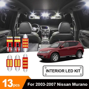 

13 x White Error Free Car LED Light Dome Reading Trunk Courtesy License Plate Light Bulb Package Kit For 2003-2007 Nissan Murano