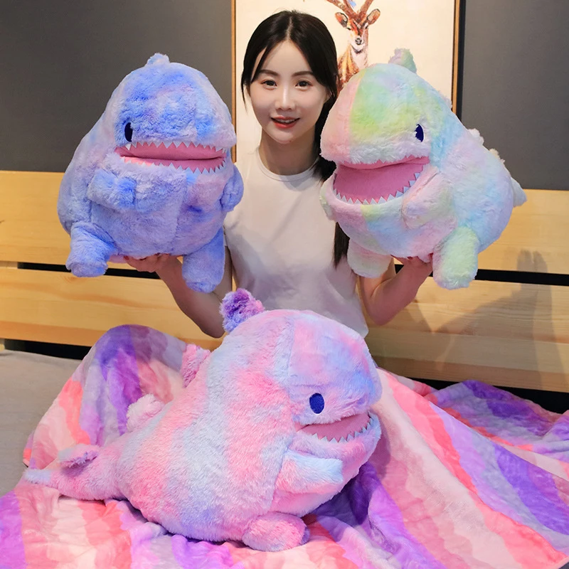 

2020 HPNJI New Multi-function Color Dinosaur Stuffed Plush Toy Air Conditioner Blanket Pillow Child's Birthday Gift