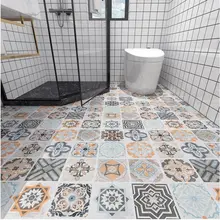 Home Decor Stickers Self-Adhesive Floor Stickers Thick Wear-Resistant Waterproof Bathroom Vinyl Wallpapers Peel And Stick Roll