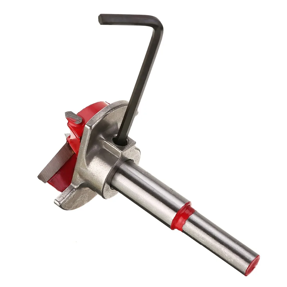  15/20/25/30/35mm Adjustable Carbide Forstner Auger Drill Bit Wooden Wood Cutter Hex Wrench Woodwork