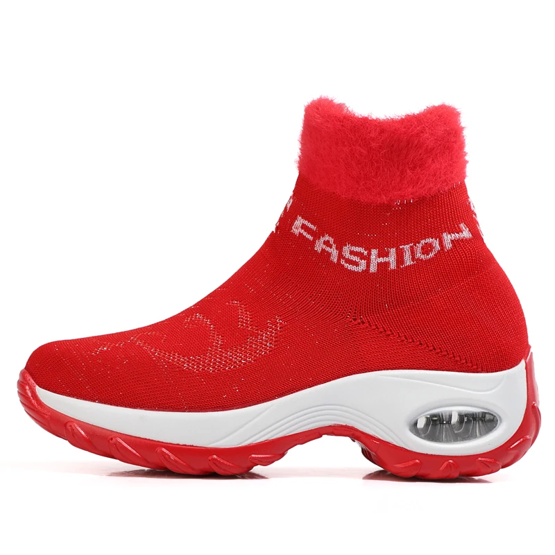 Women Vulcanize Shoes Women Running Shoes Breathable Casual Shoes OutdoorLight Weight Sports Shoes women's Shoes Plus velvet