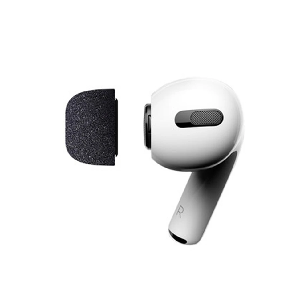 Сменные вкладыши с эффектом памяти для наушников Apple Airpods Pro, черный чехол для наушников, наушники с шумоподавлением
