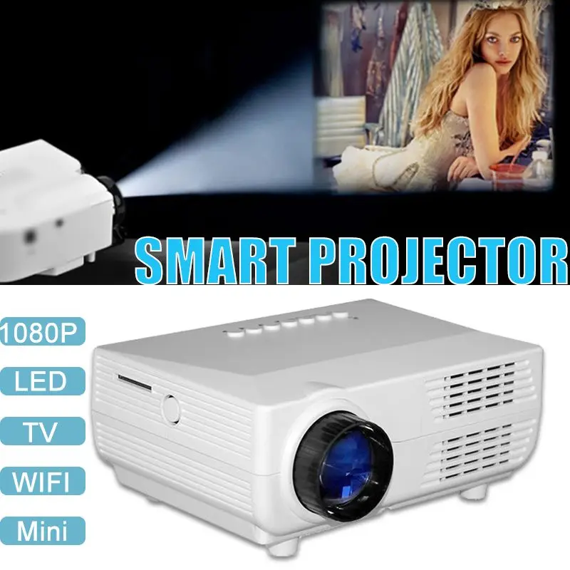 

1080P Full HD Projector Home Theater Projectors VS311 LED Mini Projector Surport Android/iOS/Windows WiFi TV VGA/HDMI/Data