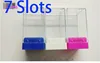 6 7 10 14 20 30 Slots Clear Nail Drill Bit Plastic Storage Box Holder Container Manicure Cutters Display Nail Accessorie ► Photo 2/6