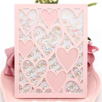 

KSCRAFT Heart-shaped Frame Metal Cutting Dies Stencils for DIY Scrapbooking Decorative Embossing Paper Card Making Craf