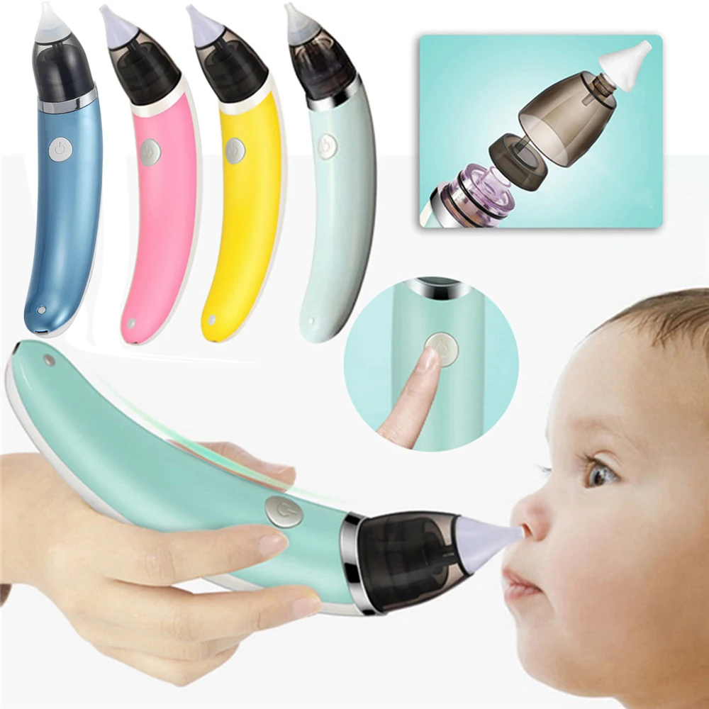 Детский носовой аспиратор, безопасный Электрический Очиститель носа, 2 размера, аксессуары для ухода за ребенком, оральные сопли, присоски для новорожденных мальчиков и девочек