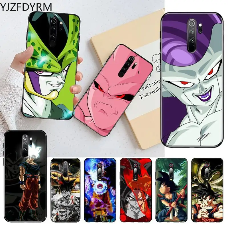 

YJZFDYRM Dragon Ball Z Super Son Goku DBZ Phone Case for Redmi Note 9 8 8T 8A 7 6 6A Go Pro Max Redmi 9 K20 K30 Pro